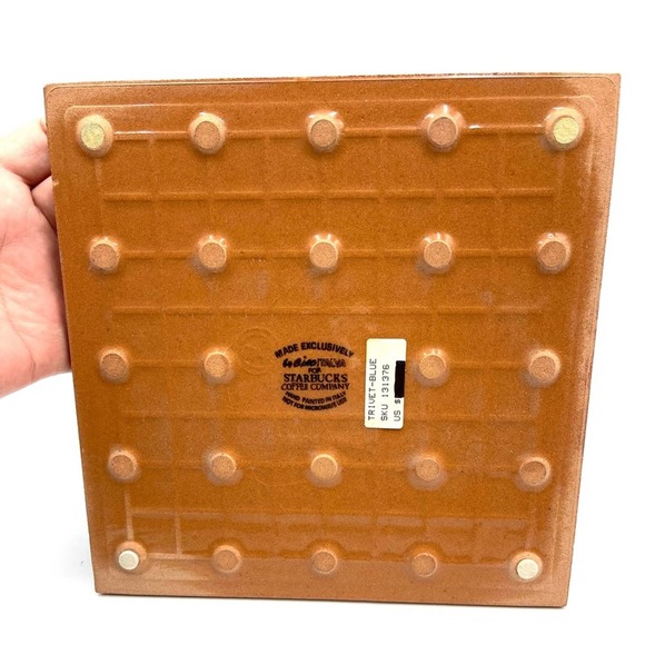 BY GINO ITALYA made exclusively for STARBUCKS Coffee Company plate blue bird - Picture 4 of 6